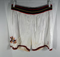 2000s Philadelphia 76ers #25 Game Used White Shorts 46+1+1 DP68178