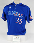 Kansas Jayhawks #35 Game Issued Pos Used Blue Jersey Baseball USA 40 DP65382