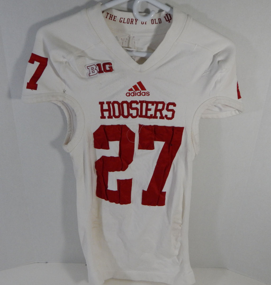 Indiana Hoosiers #27 Game Used White Jersey Nameplate Removed DP13995