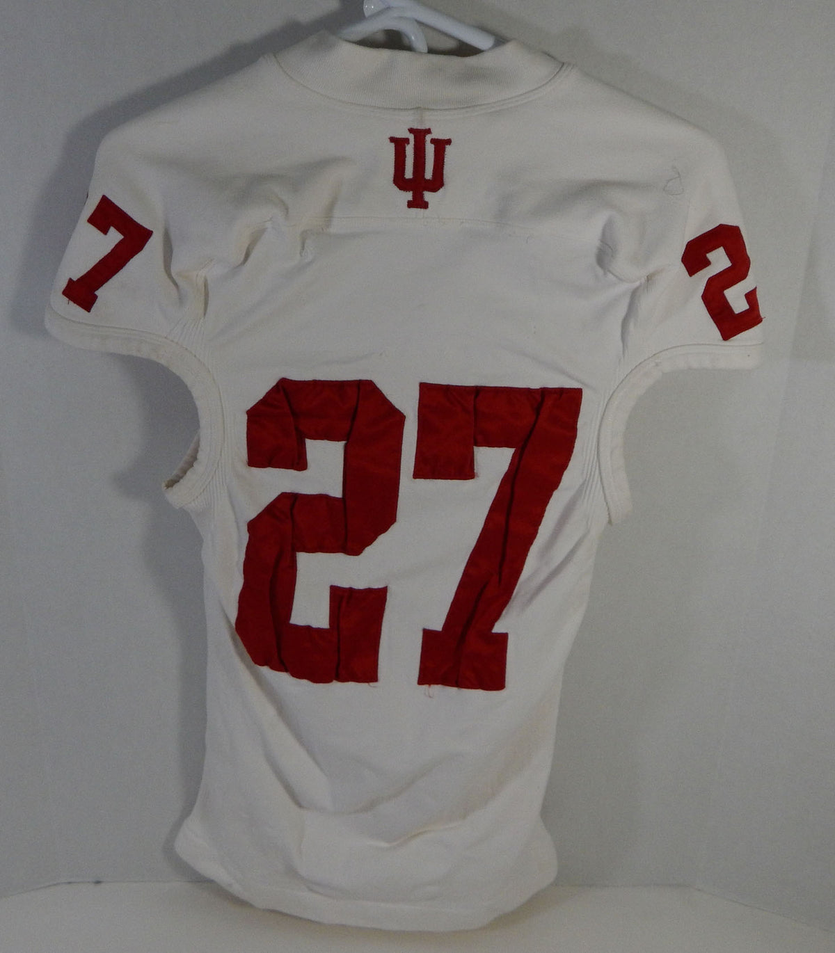Indiana Hoosiers #27 Game Used White Jersey Nameplate Removed DP13995 Pic2