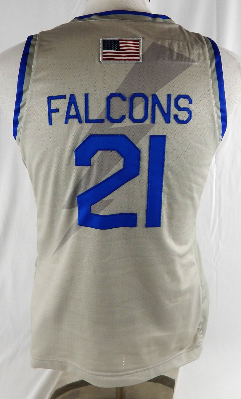 2022-23 Air Force Falcons #21 Game Used Grey Jersey Basketball L DP99237 Pic2