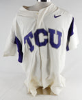 2017 Texas Christian TCU Frogs Blank Game Issued White Jersey Baseball 3XL 675