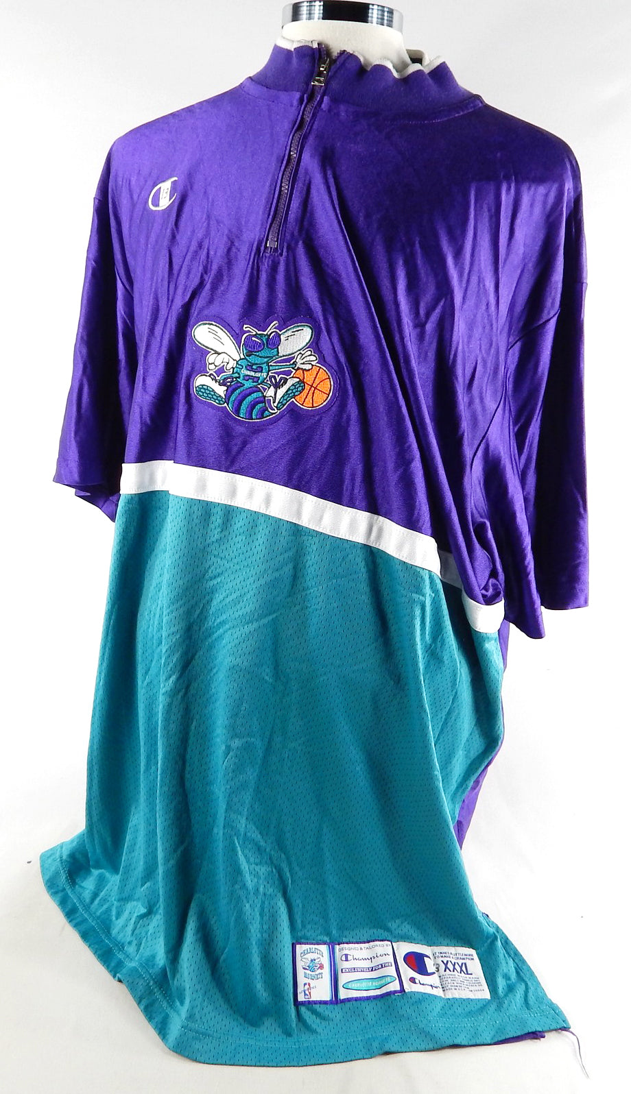 1990s Charlotte Hornets #13 Game Used Purple Shooting Shirt 3XL 439