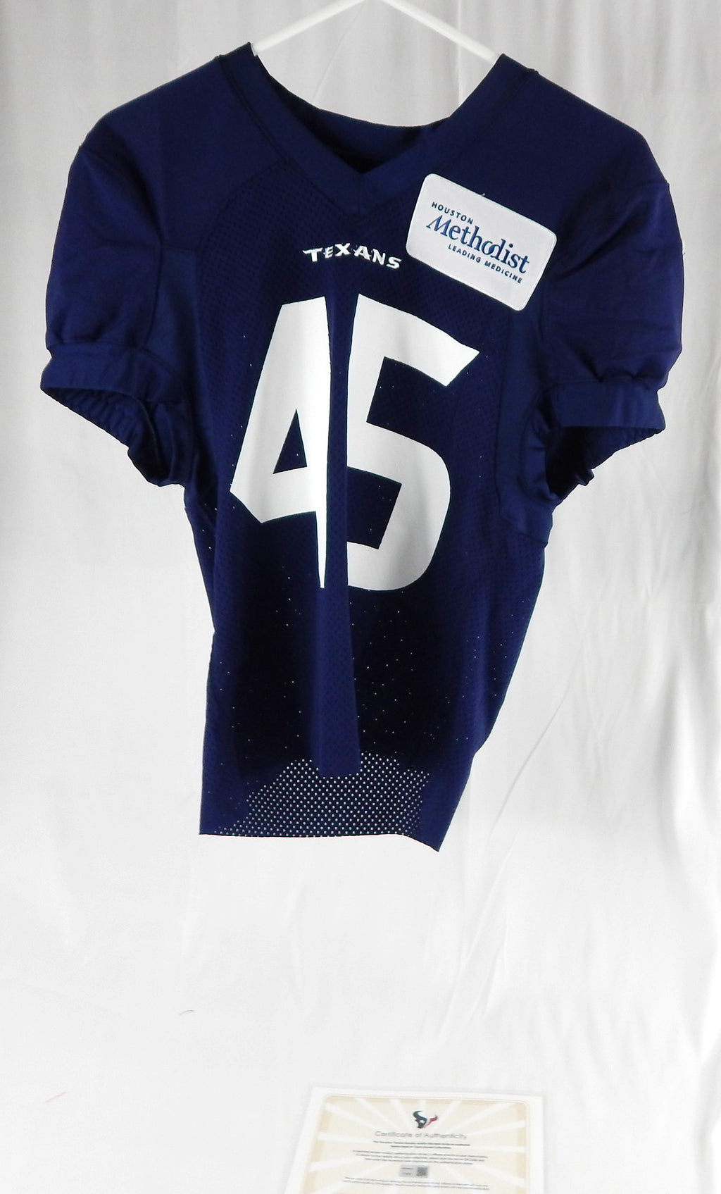 2023 Houston Texans #45 Game Issued Navy Practice Jersey L 950