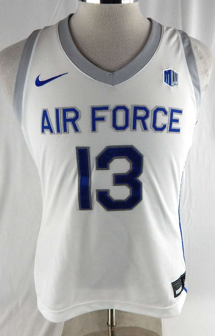 2022-23 Air Force Falcons #13 Game Used White Jersey Basketball L 238