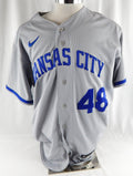 2023 Kansas City Royals Ryan Yarbrough #48 Game Used Grey Jersey 46 480