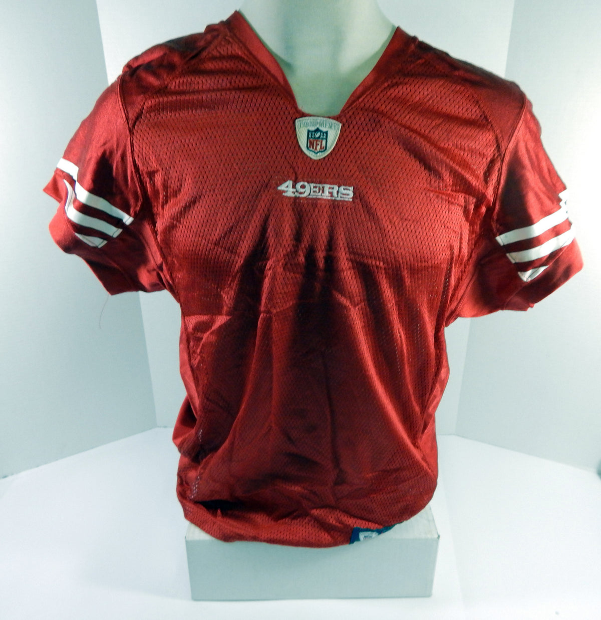 2010 San Francisco 49ers Blank Game Issued Red Jersey M DP52678