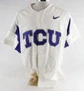 2017 Texas Christian TCU Frogs Blank Game Issued White Jersey Baseball XXL 678