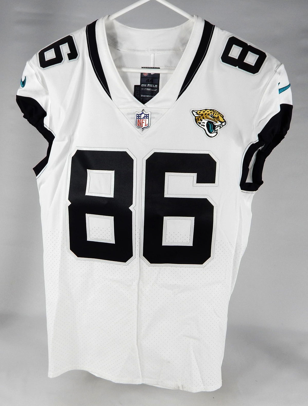 2020 Jacksonville Jaguars Ben Ellefson #86 Game Issued White Jersey 44 905 Pic2