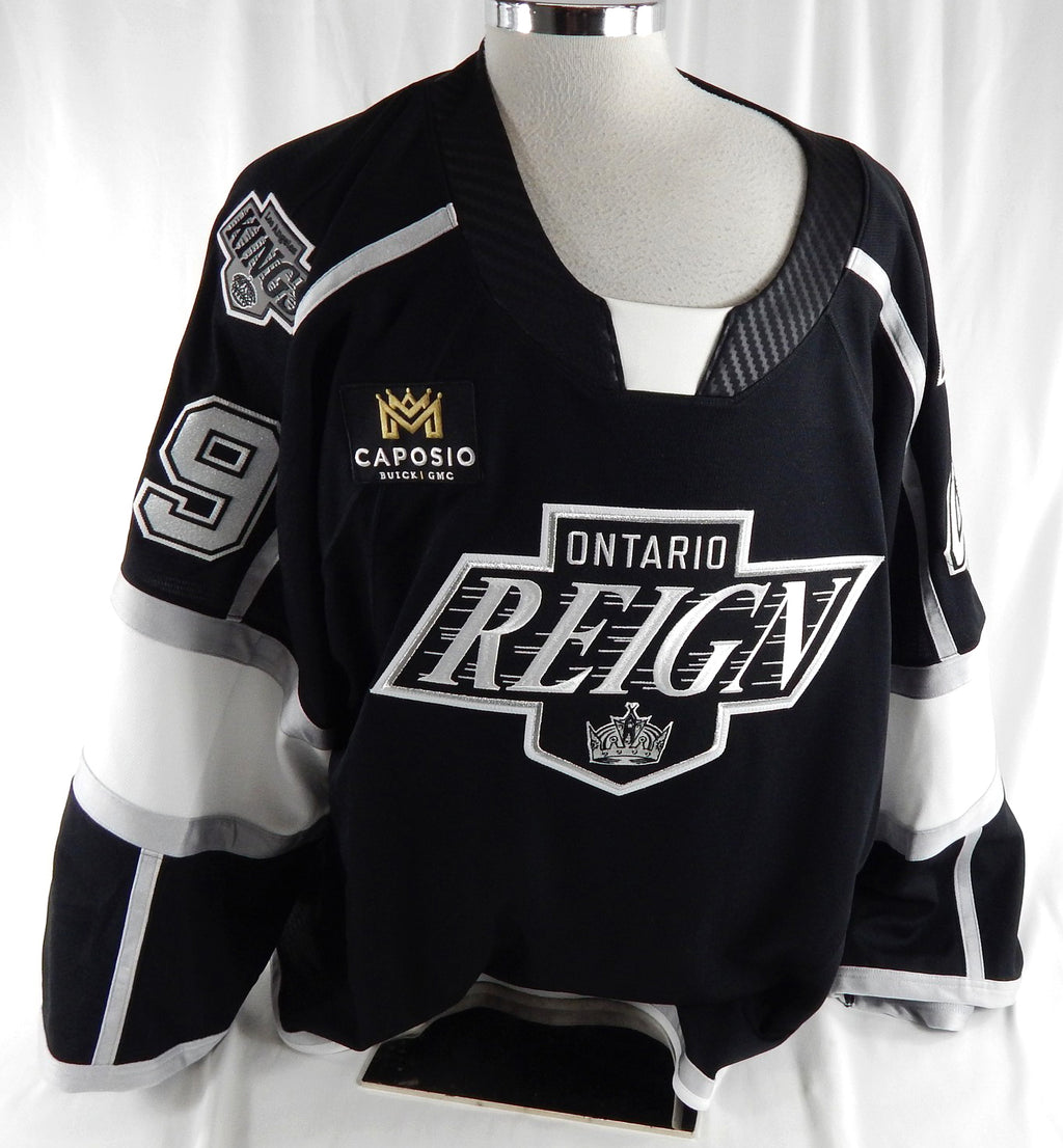 2025-26 Ontario Reign Isaiah Saville #49 Game Used Black Jersey Set 3 58 G 202
