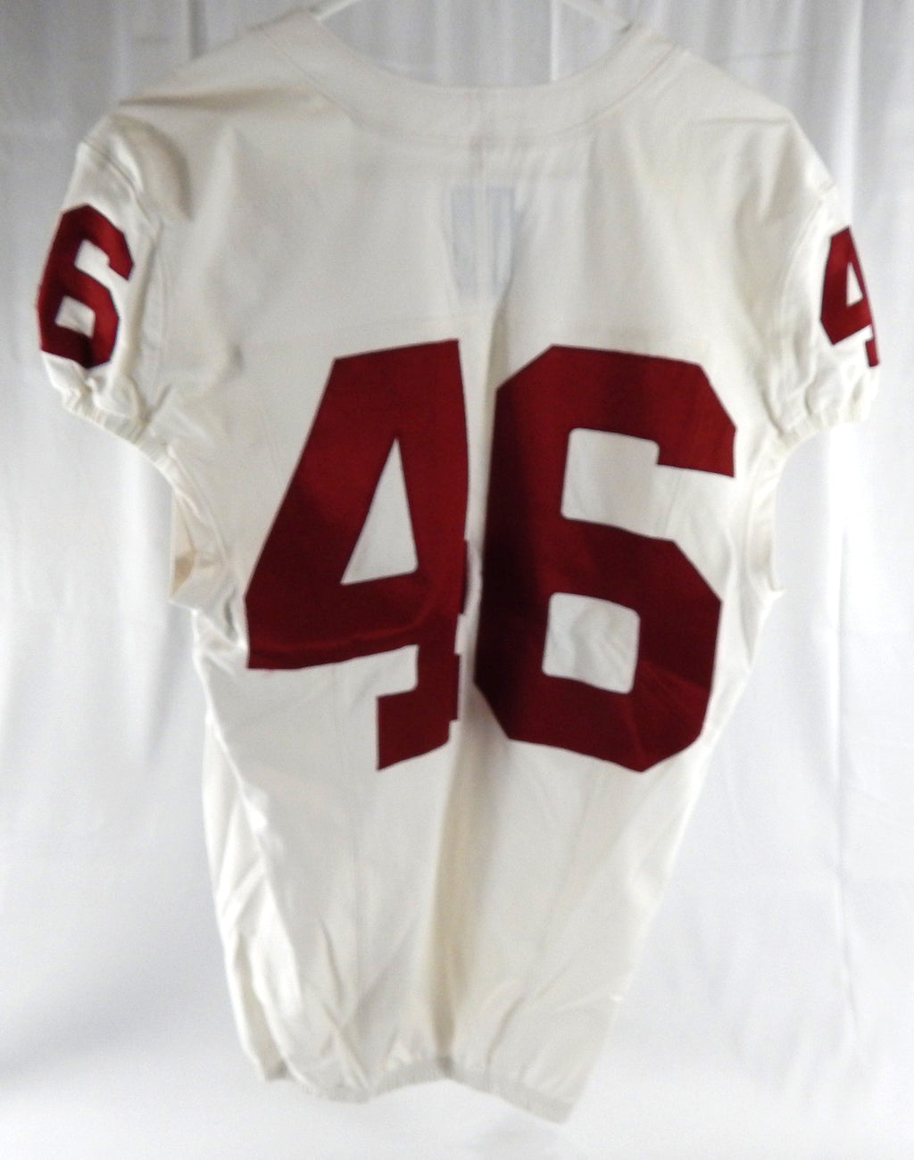 2022 Oklahoma Sooners #46 Game Used White Jersey Football NP Rem 40 137 Pic2