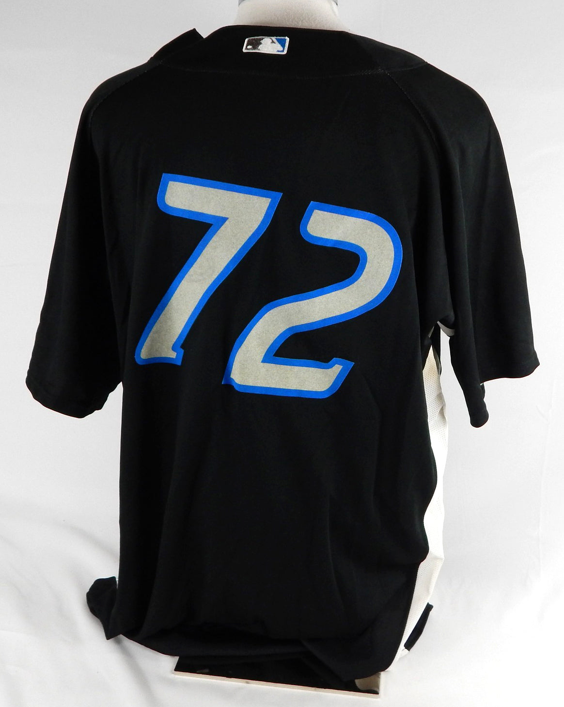 2007-10 Toronto Blue Jays #72 Game Used Black Jersey ST BP 50 662 Pic2