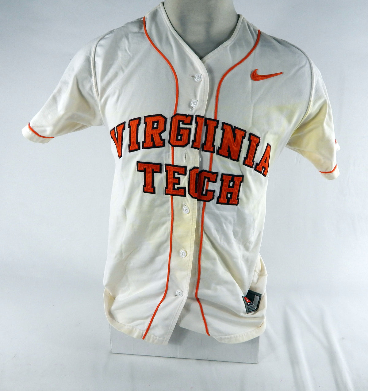 Virginia Tech Hokies #21 Game Used White Jersey 38 DP70609