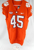 2017-22 Clemson Tigers #45 Game Issued Pos Used Orange Jersey Football NP Rem 3