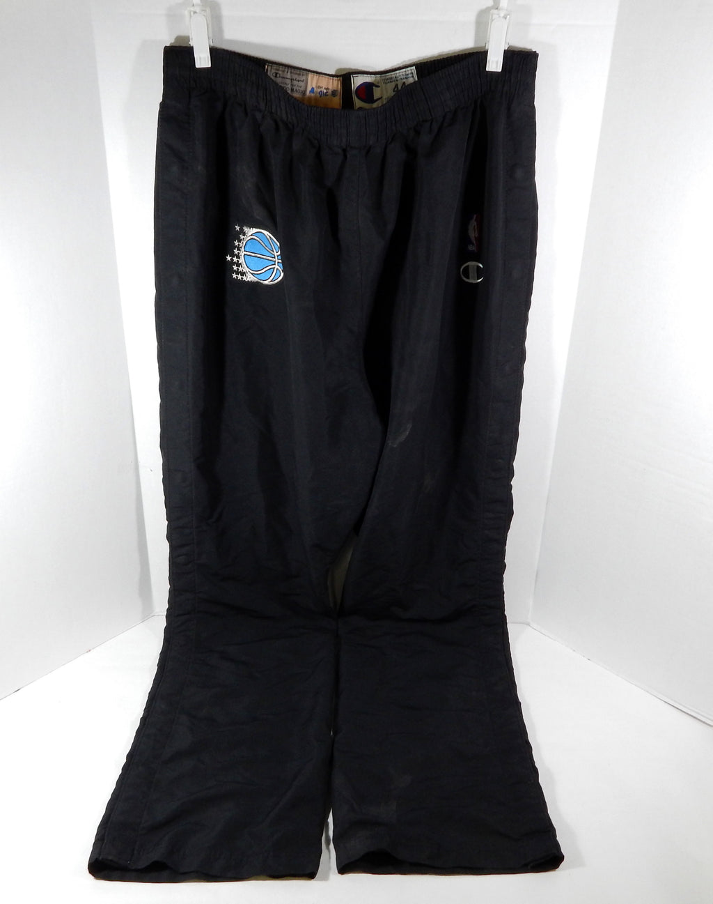 1990s Orlando Magic #51 Game Used Black Warm Up Pants 44 DP68190