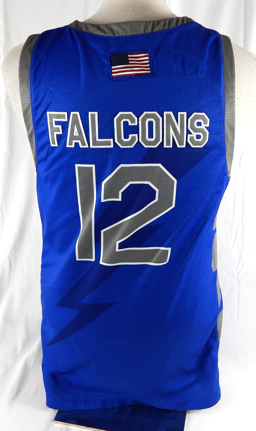 2022-23 Air Force Falcons #12 Game Used Blue Jersey Basketball L 41 Pic2