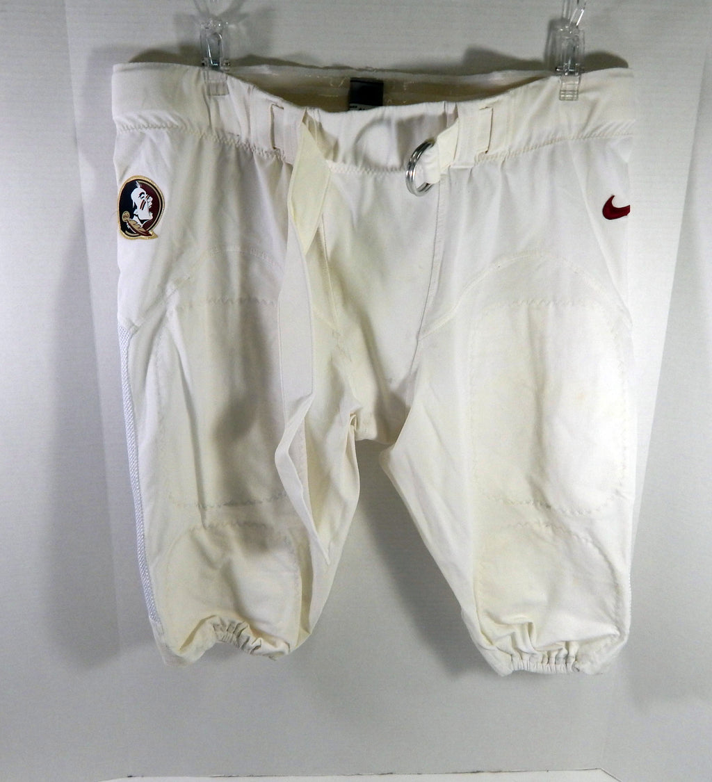 Florida State FSU Seminoles Game Used White Pants 46 DP60857