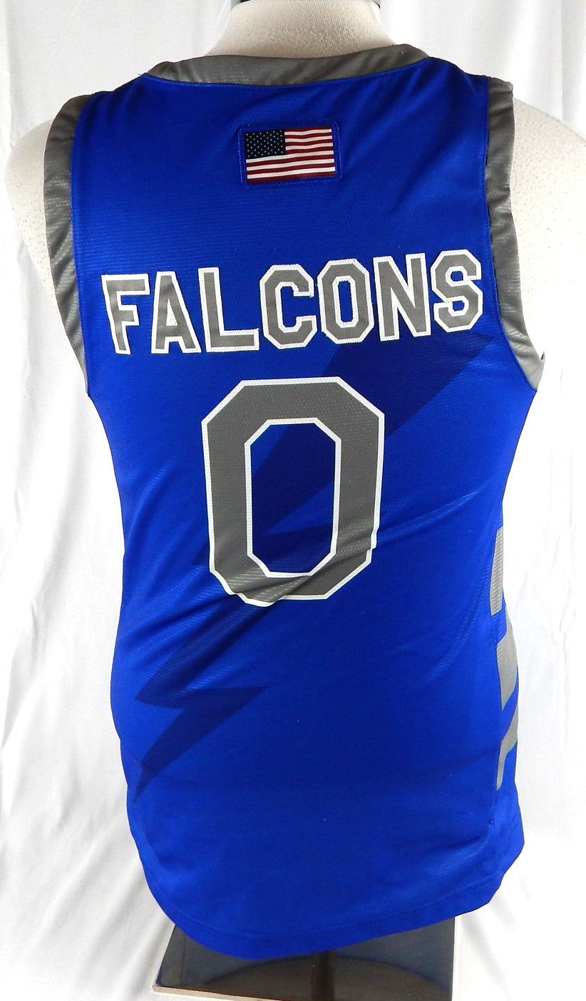 2022-23 Air Force Falcons #0 Game Used Blue Jersey Basketball M 42 Pic2