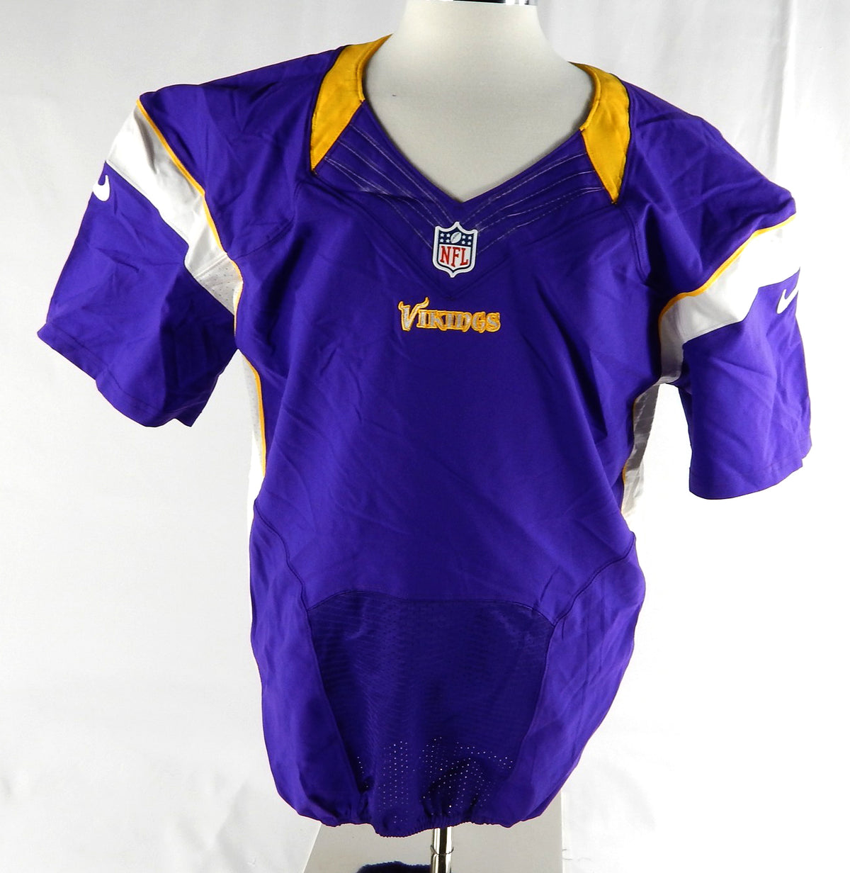 2012 Minnesota Vikings Blank Game Issued Purple Jersey 44 DP86437