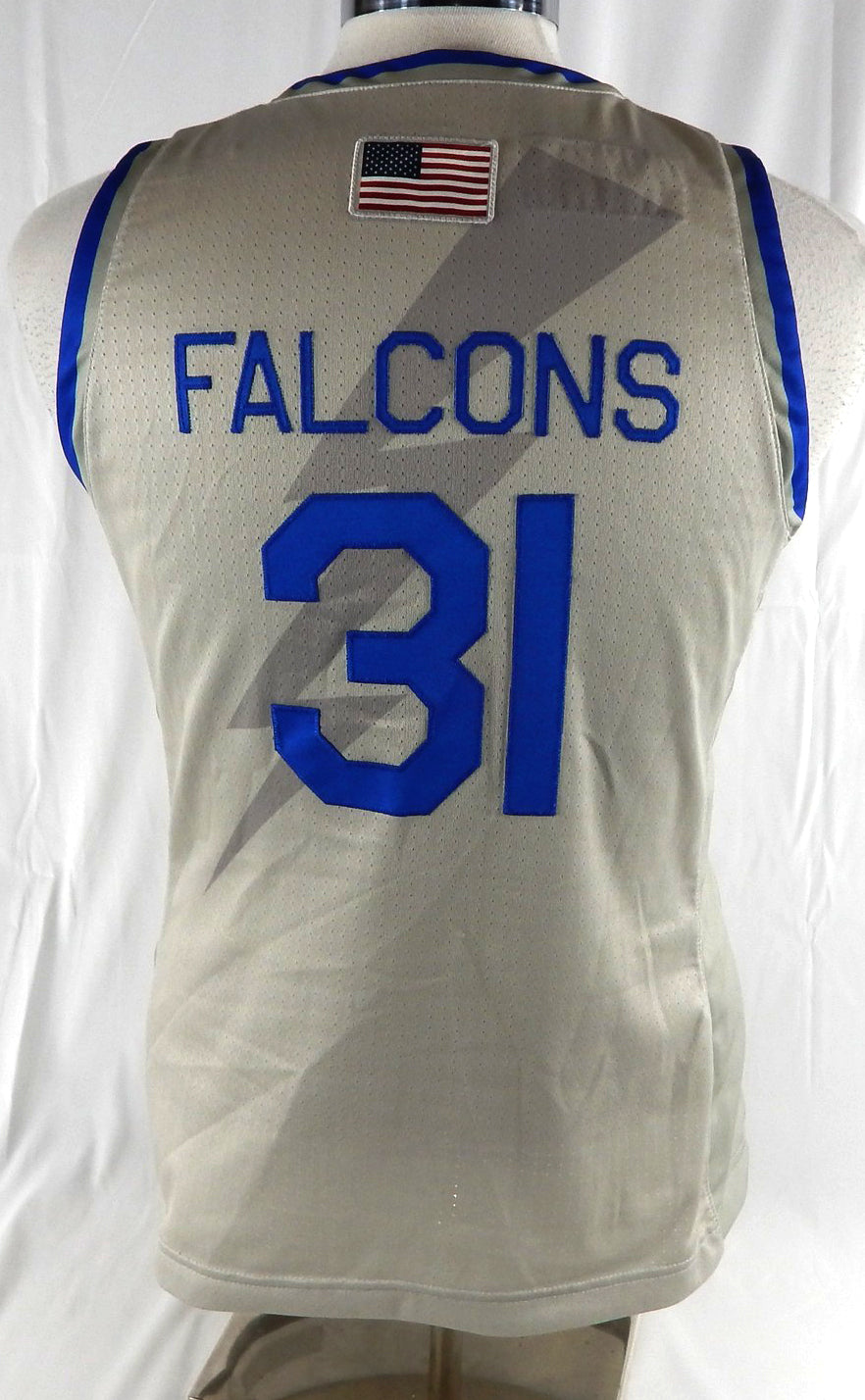 2021-22 Air Force Falcons #31 Game Used Grey Jersey Basketball L 44 Pic2