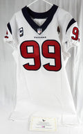 2020 Houston Texans J.J. Watt #99 Game Issued White Jersey Captain Payton Patch