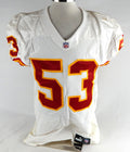 1999 Kansas City Chiefs Marvcus Patton #53 Game Issued White Jersey 46 666