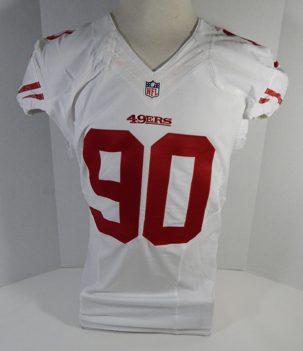 2015 San Francisco 49ers Darnell Dockett #90 Game Issued Red Jersey DP16450