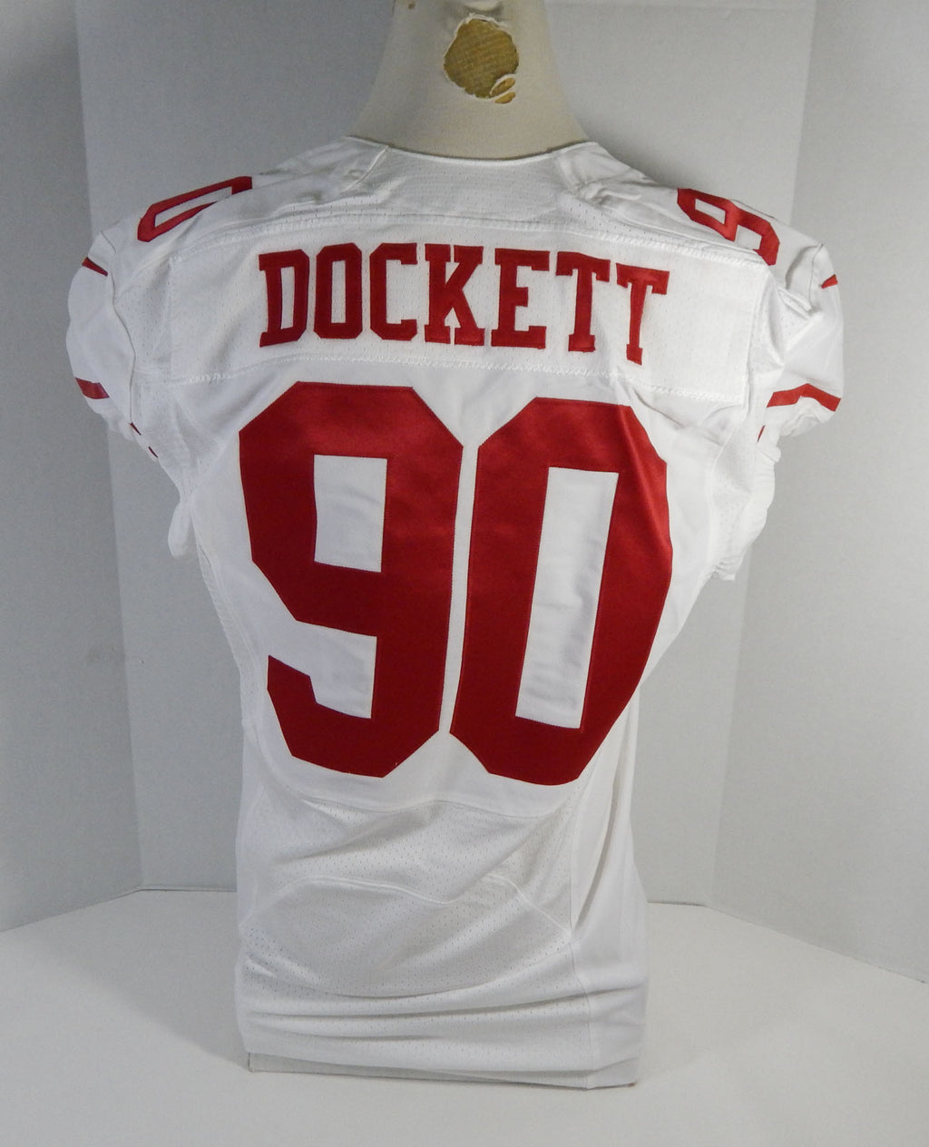 2015 San Francisco 49ers Darnell Dockett #90 Game Issued Red Jersey DP16450 Pic2