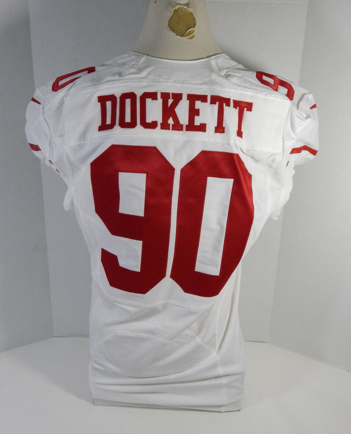 2015 San Francisco 49ers Darnell Dockett #90 Game Issued Red Jersey DP16450 Pic2