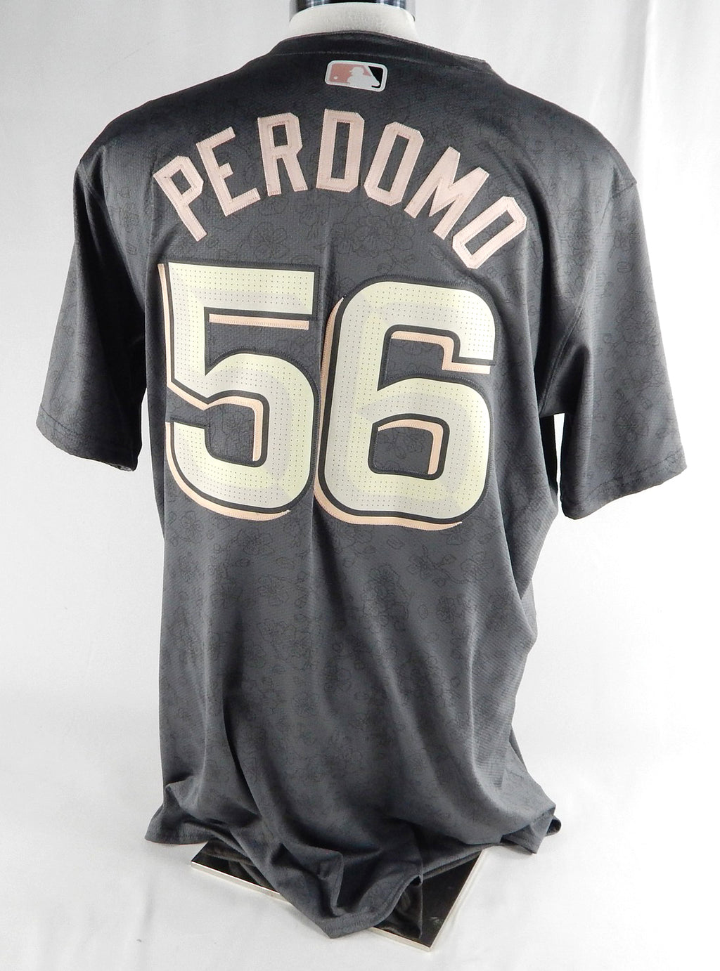 2024 Washington Nationals Luis Perdomo #56 Game Issued Grey Jersey City Con 4 Pic2
