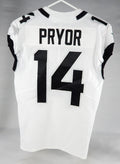 2022 Jacksonville Jaguars Kendric Pryor #14 Game Issued White Jersey 40 DP74912