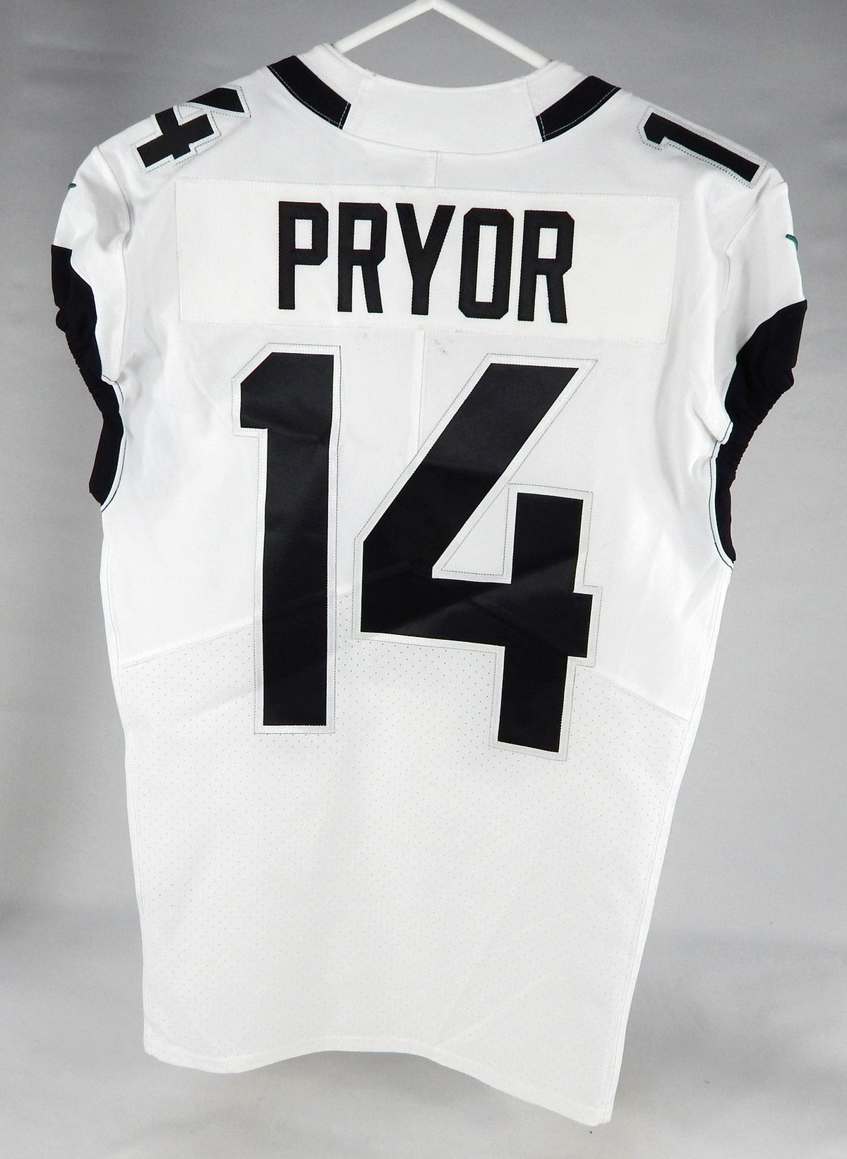 2022 Jacksonville Jaguars Kendric Pryor #14 Game Issued White Jersey 40 DP74912