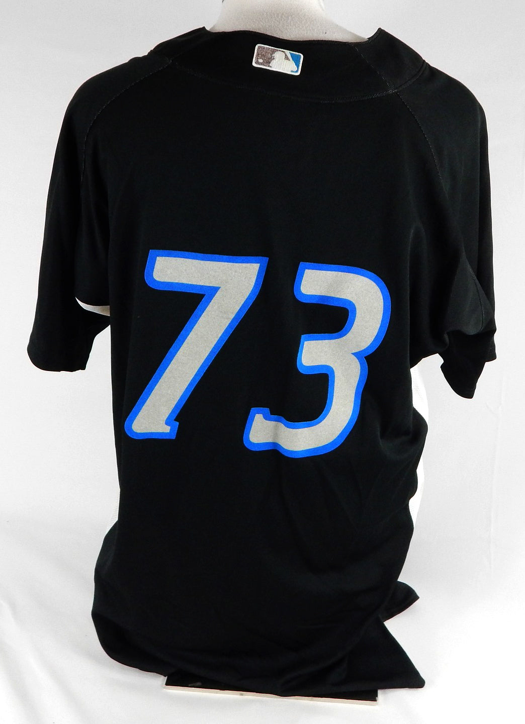 2007-10 Toronto Blue Jays #73 Game Used Black Jersey ST BP 46 666 Pic2