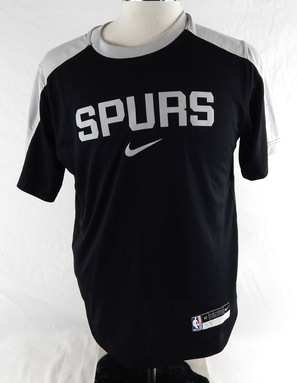 2024-25 San Antonio Spurs Tre Jones #33 Game Used Black Shooting Shirt M 777
