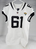 2021 Jacksonville Jaguars Jimmy Murray #61 Game Issued White Jersey 48 DP74913