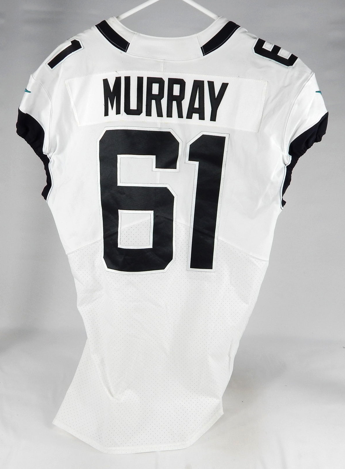 2021 Jacksonville Jaguars Jimmy Murray #61 Game Issued White Jersey 48 DP74913 Pic2