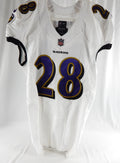 2021 Baltimore Ravens Latavius Murray #28 Game Issued White Jersey 40 487