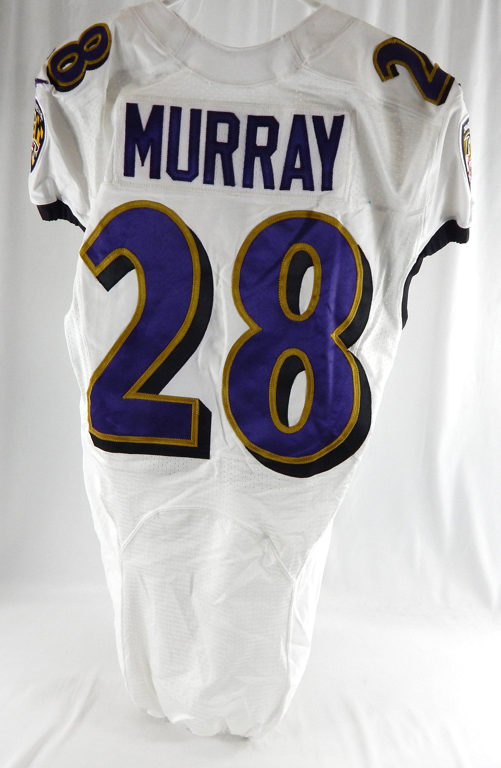 2021 Baltimore Ravens Latavius Murray #28 Game Issued White Jersey 40 487 Pic2