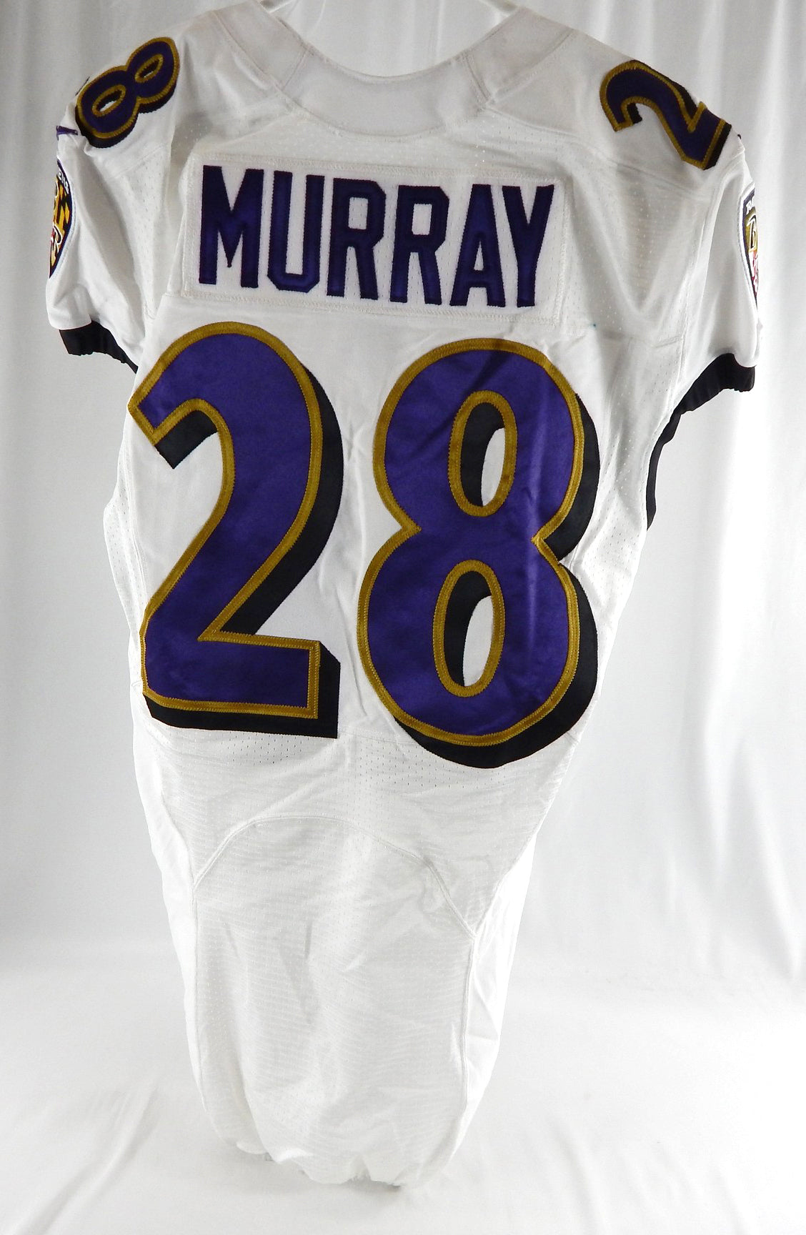 2021 Baltimore Ravens Latavius Murray #28 Game Issued White Jersey 40 487 Pic2