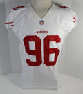 2014 San Francisco 49ers Corey Lemonier #96 Game Issued White Jersey DP16453