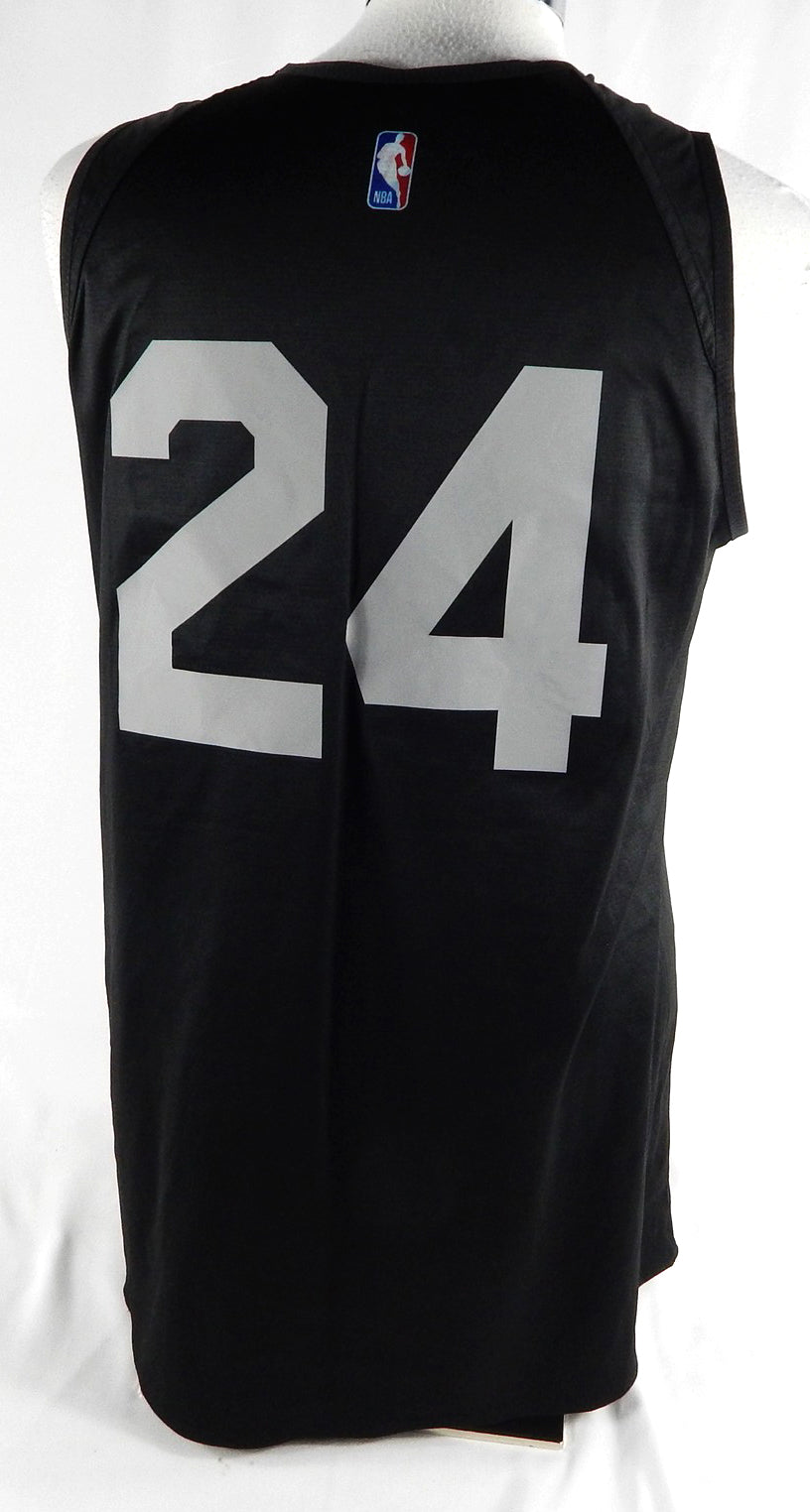 2024-25 Detroit Pistons Daniss Jenkins #24 Game Used Black Practice Jersey 5 Pic2