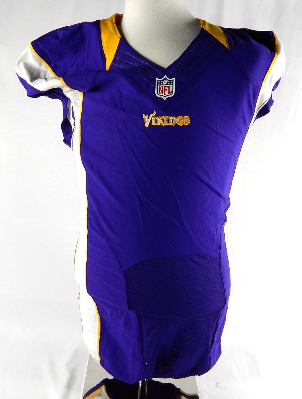 2012 Minnesota Vikings Blank # Game Issued Purple Jersey Throwback Alternate 4