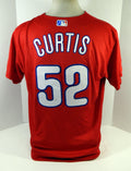 Philadelphia Phillies Zac Curtis #52 Game Used Red Jersey Ext Spring Training 1