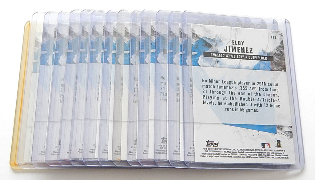 Lot of (14) 2019 Topps Fire Eloy Jimenez RC #168 White Sox Pic2