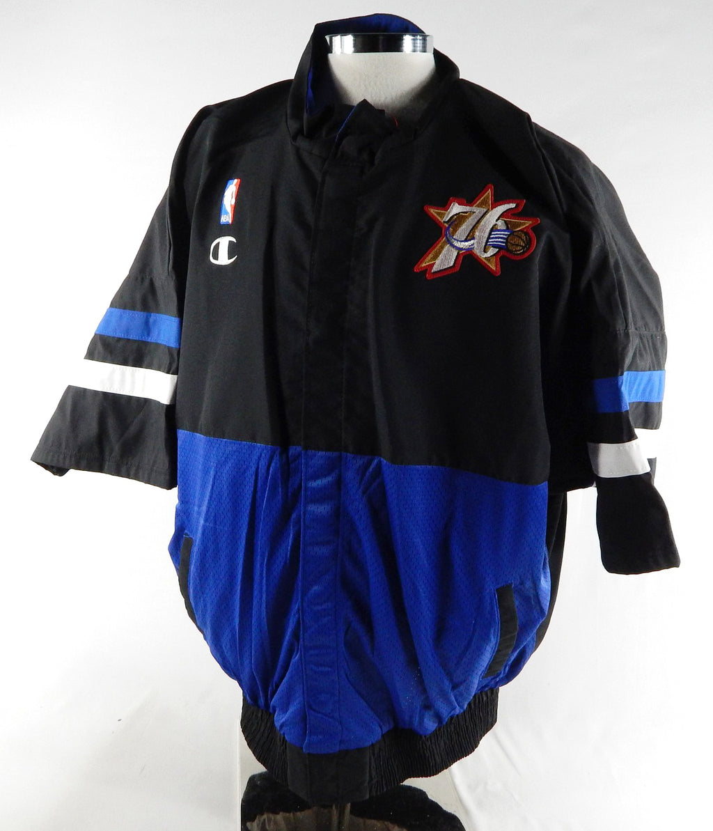 1998-99 Philadelphia 76ers Eric Snow #20 Game Issued Black Jacket 46 460