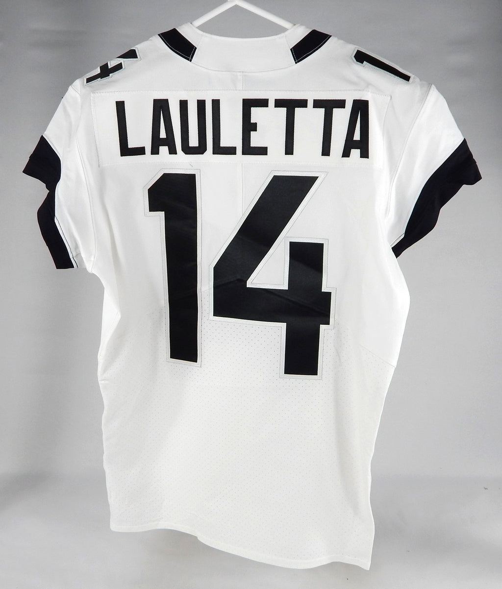 2020 Jacksonville Jaguars Kyle Lauletta #14 Game Issued White Jersey 44 916