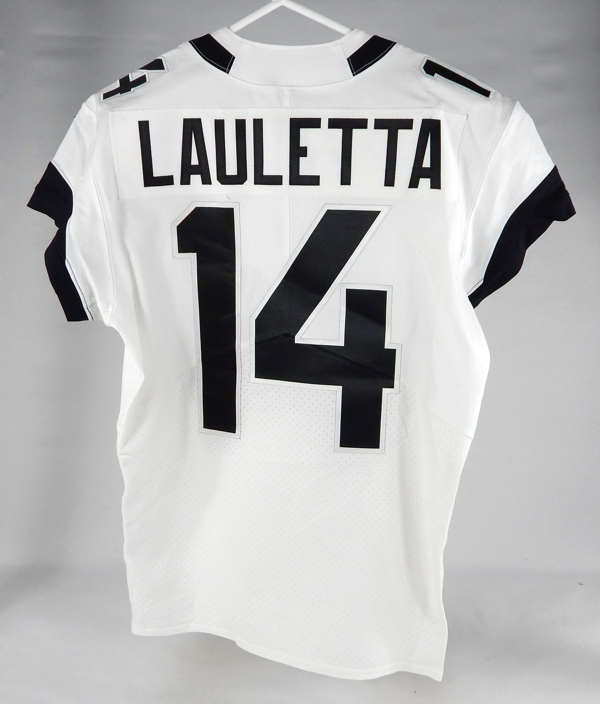 2020 Jacksonville Jaguars Kyle Lauletta #14 Game Issued White Jersey 44 916