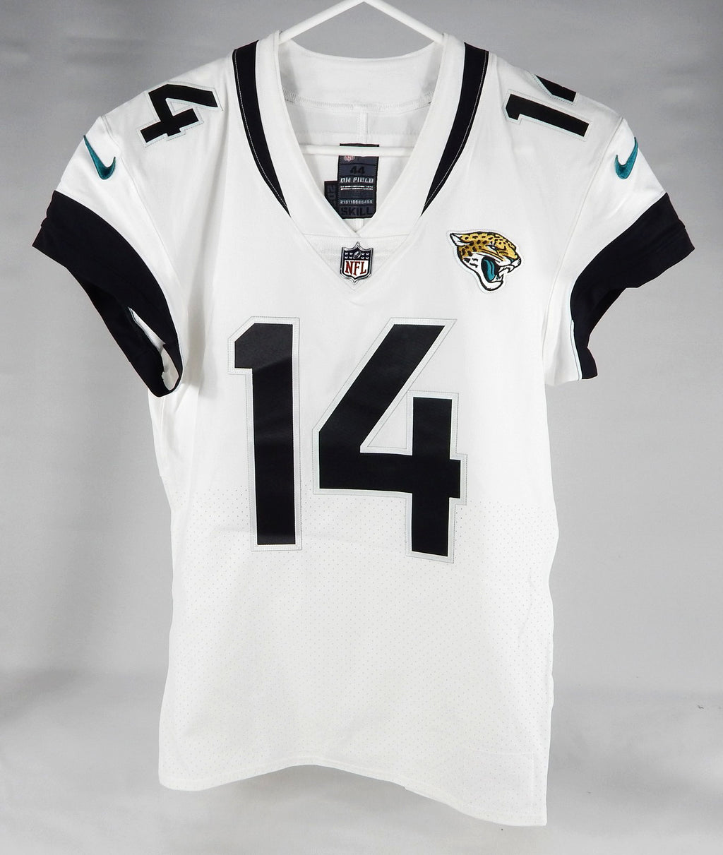 2020 Jacksonville Jaguars Kyle Lauletta #14 Game Issued White Jersey 44 916 Pic2
