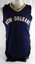 2014-15 New Orleans Pelicans Blank Game Issued Navy Jersey M 922