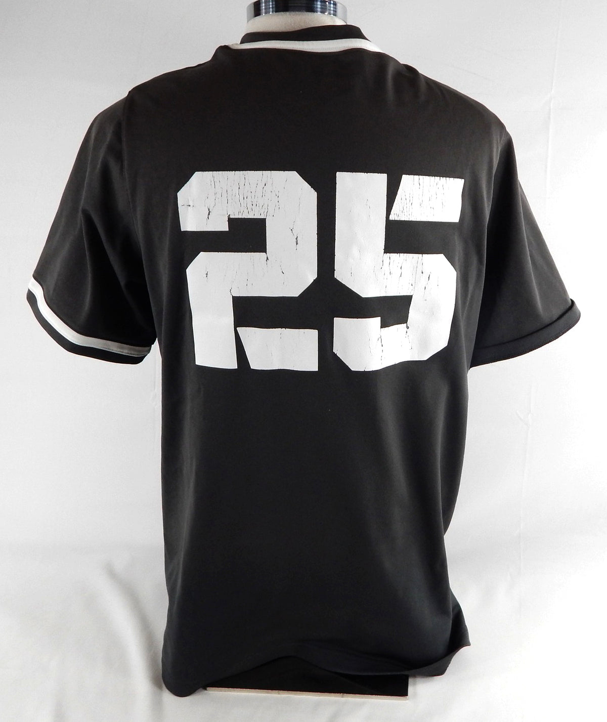 2020 Texas Christian TCU Frogs #25 Game Used Grey Practice Jersey Baseball L 688 Pic2